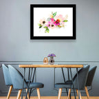 Delicate Pink Floral Watercolor Wall Art