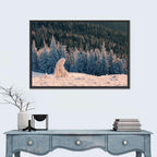 Carpathian Forest at Golden Hour Wall Art