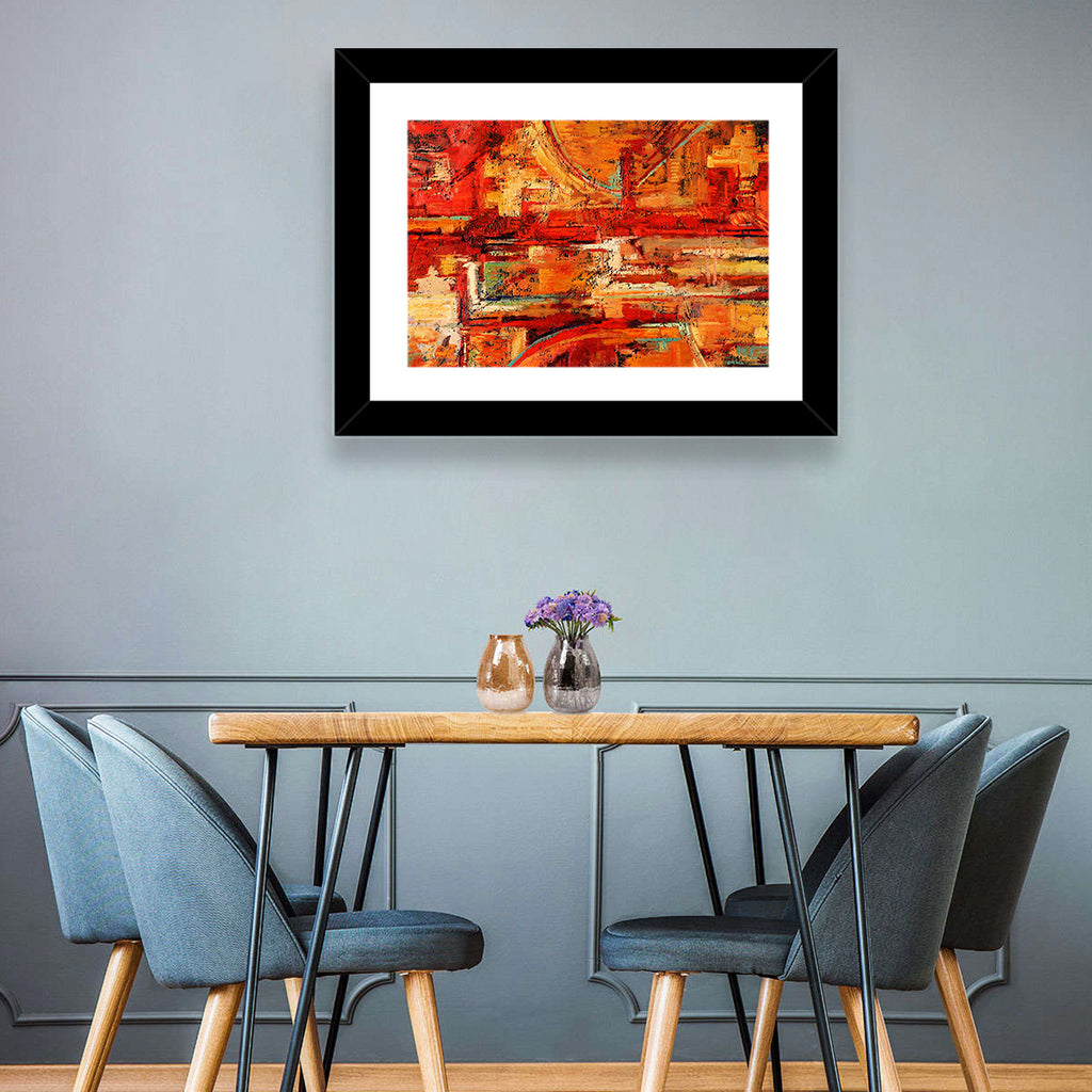 Vibrant Impasto Color Blocks Wall Art