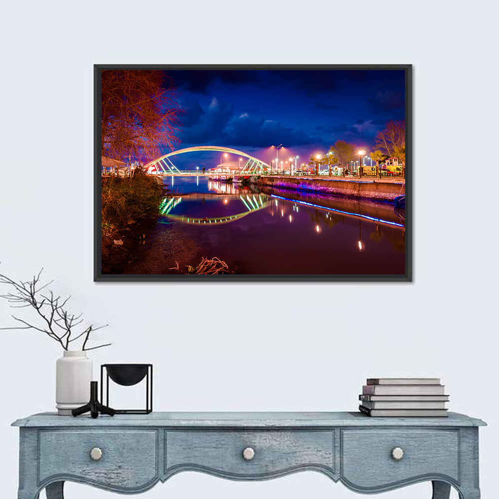 Lovers Bridge Nightscape Wall Art