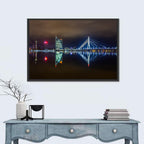 Vanšu Bridge Night Skyline Wall Art
