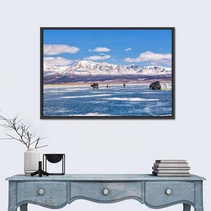 Lake Hovsgol Ice Fishing Wall Art