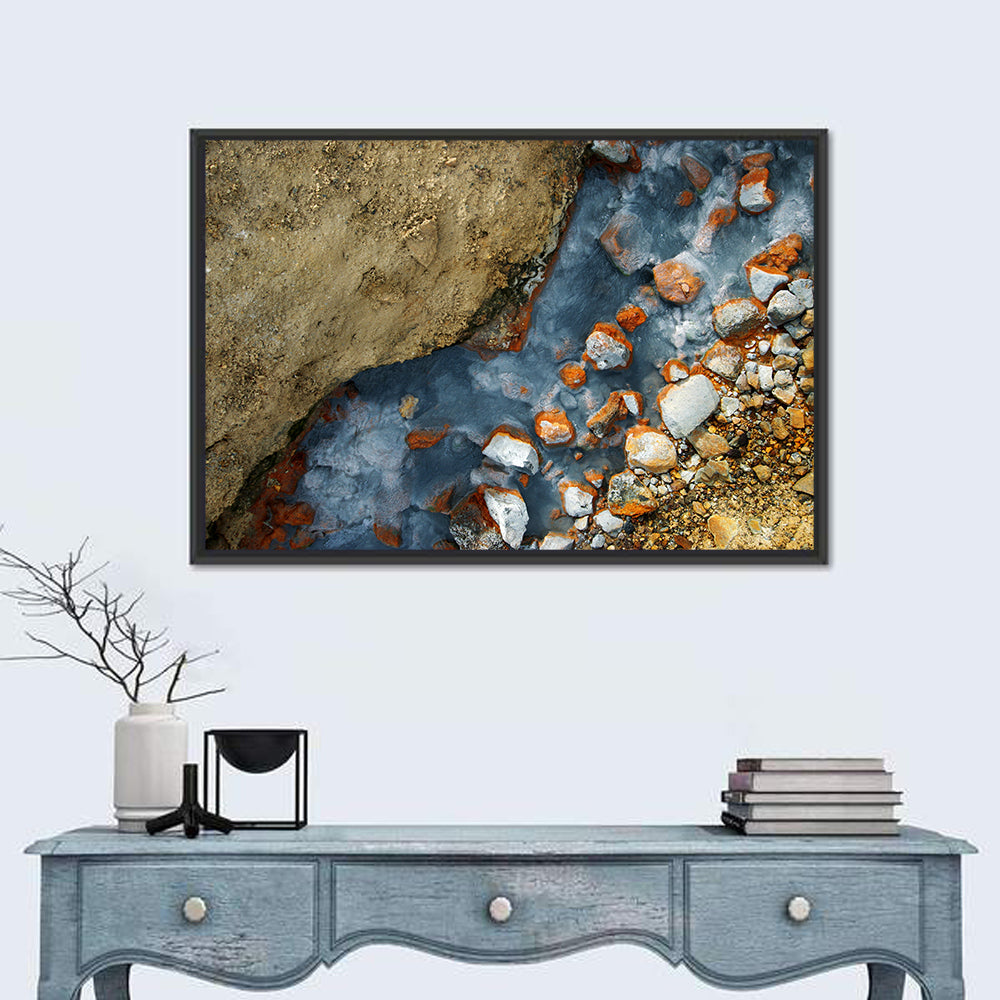 Milky Blue Geothermal Creek Wall Art