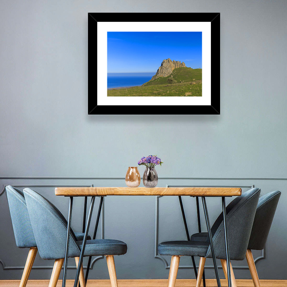 Beshbarmak Mountain Wall Art in a room, landscape