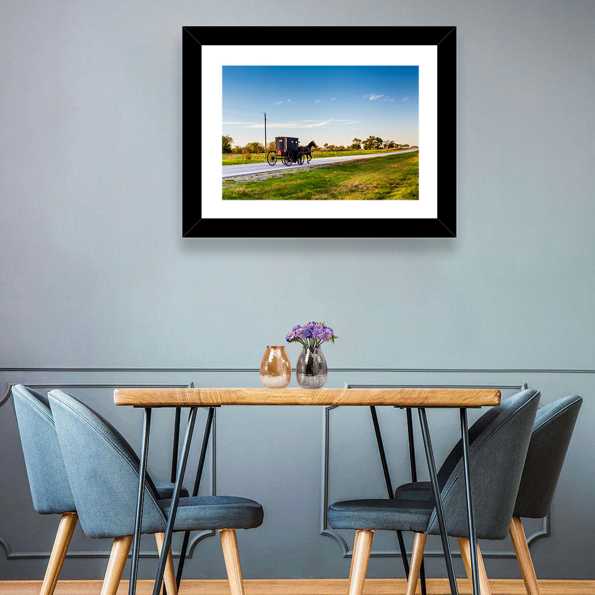 Horse and Buggy Amish Oklahoma Wall Art