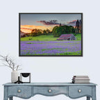 Willamette Valley Barn at Sunset Wall Art