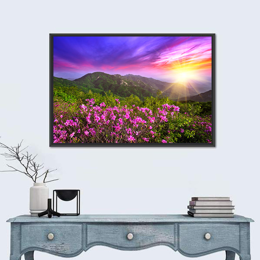 Hwangmaesan Mountain Sunset Wall Art