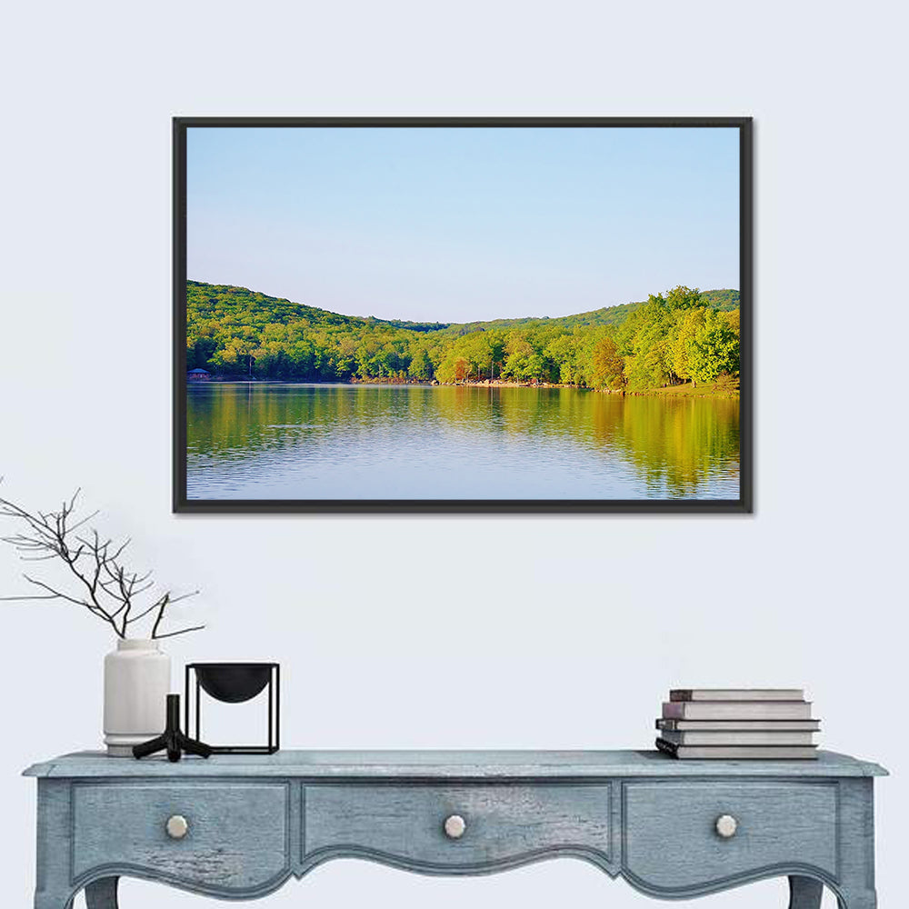 Sebago Lake Wall Art in a room, landscape