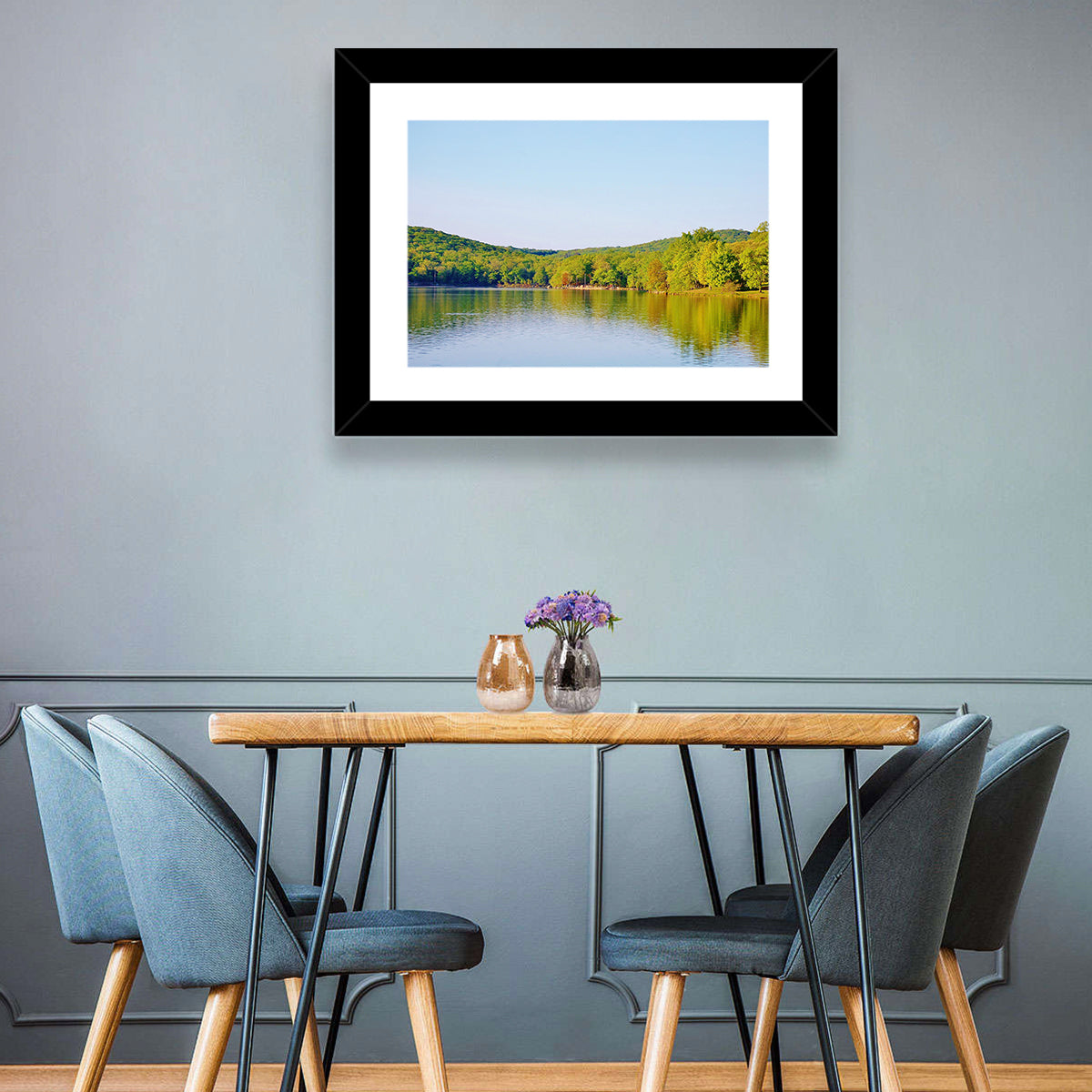 Sebago Lake Wall Art in a room, landscape