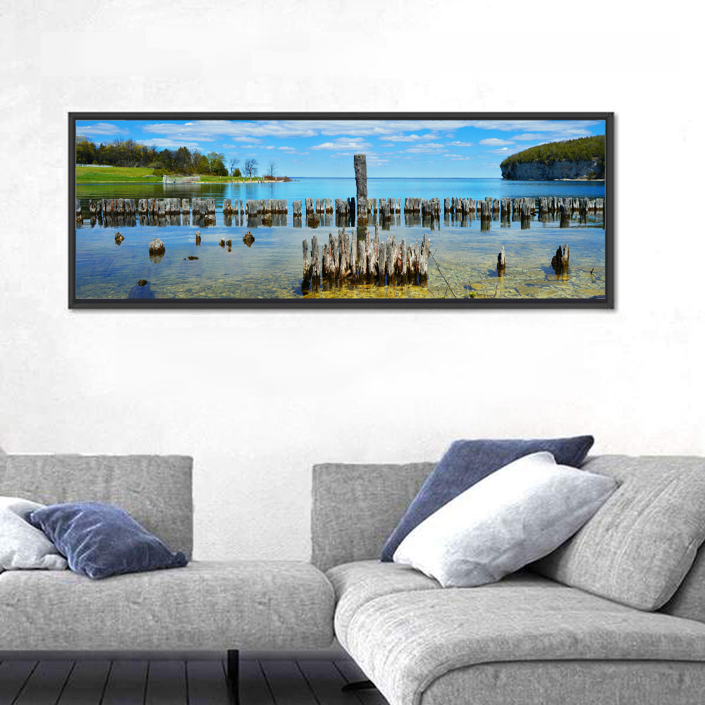 Big Bay De Noc Garden View Wall Art in a room, landscape