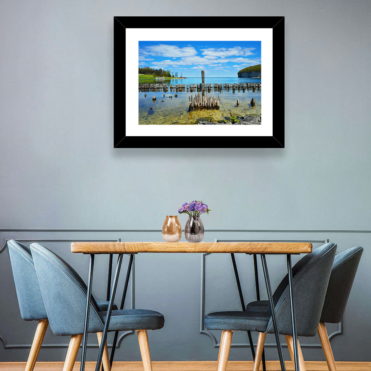 Big Bay De Noc Garden View Wall Art in a room, landscape