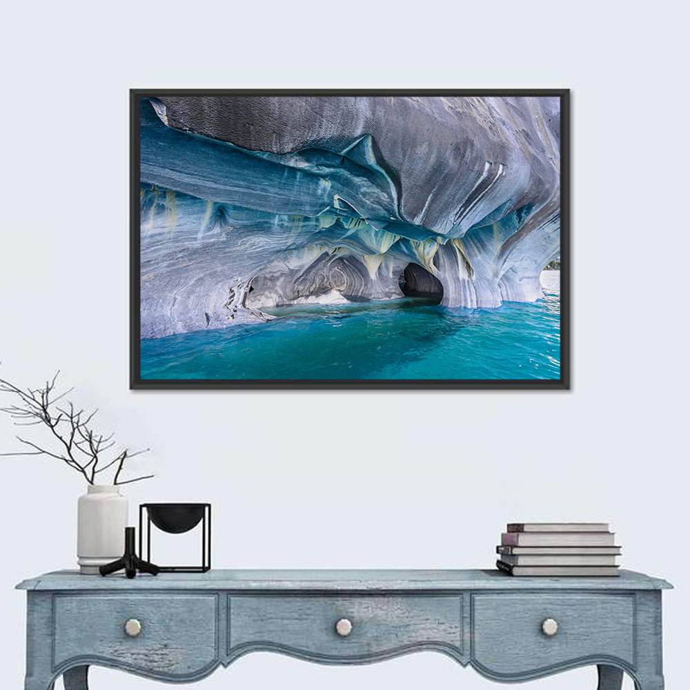 General Carrera Marble Caves Wall Art in a room, landscape