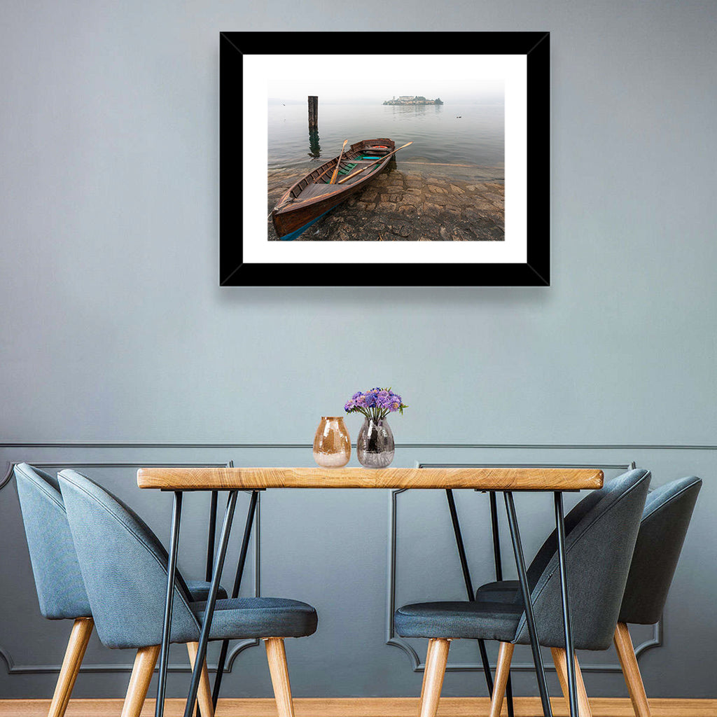 Rowboat on Lake Orta Wall Art