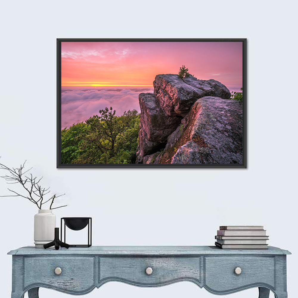 Pine Mountain Trail Sunset Over Cloud Sea Wall Art