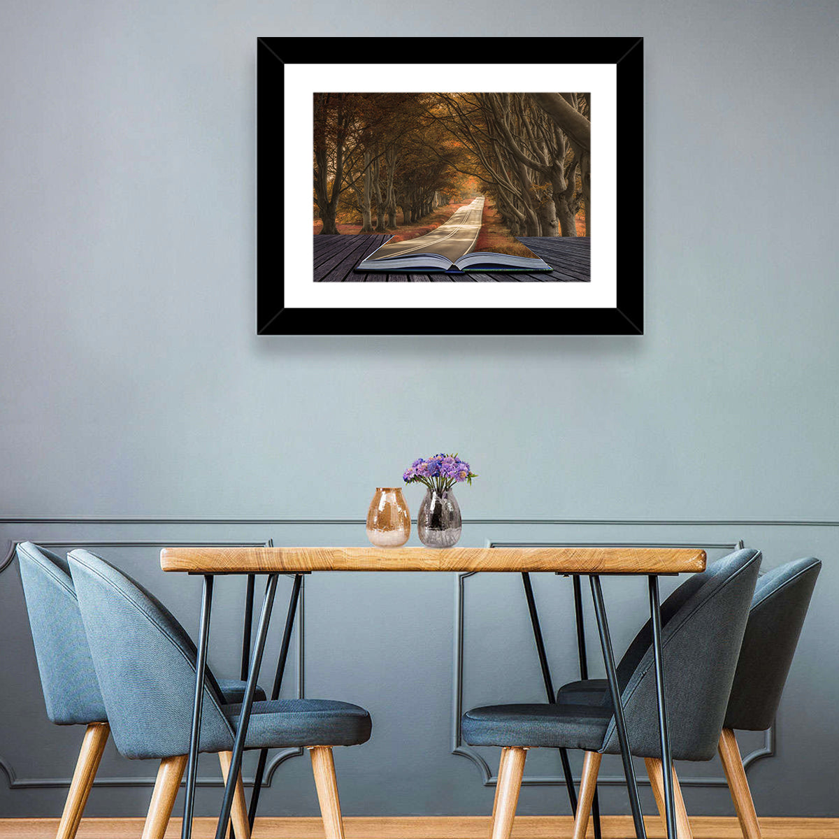 Surreal Book Pathway Wall Art