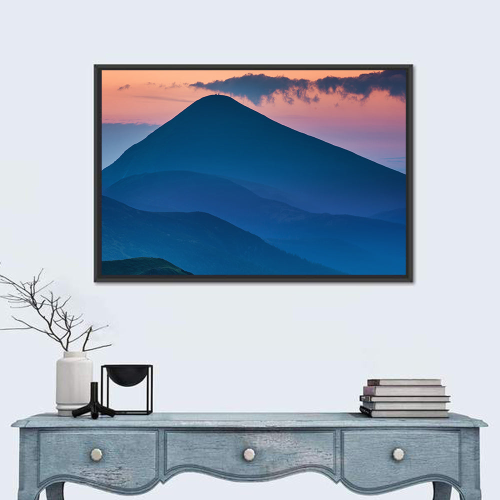 Twilight Mountain Range Wall Art