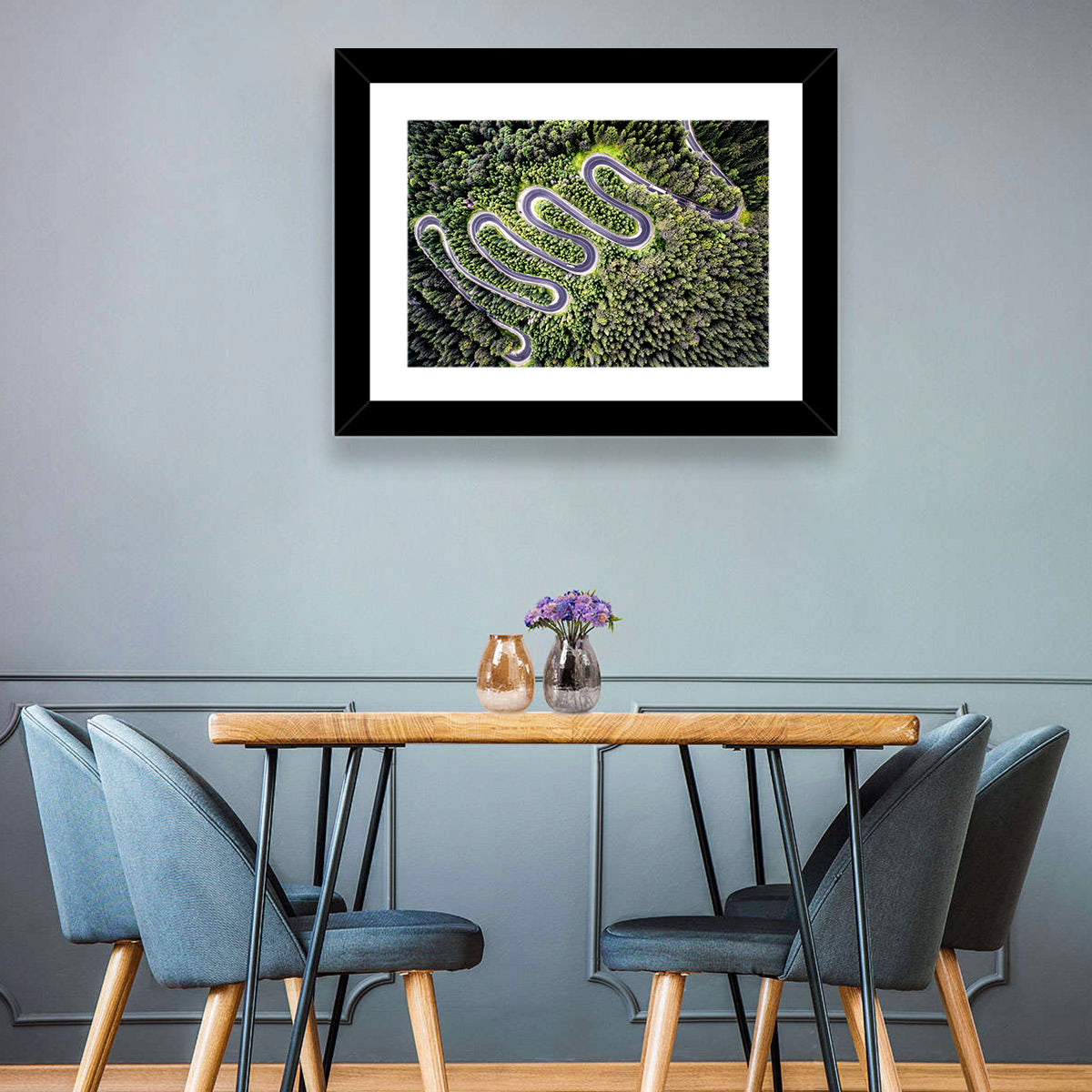 Serpentine Mountain Road Wall Art