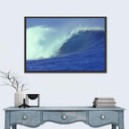Deep Blue Barrel Wave Wall Art