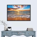 Golden Beach Sunrise Wall Art