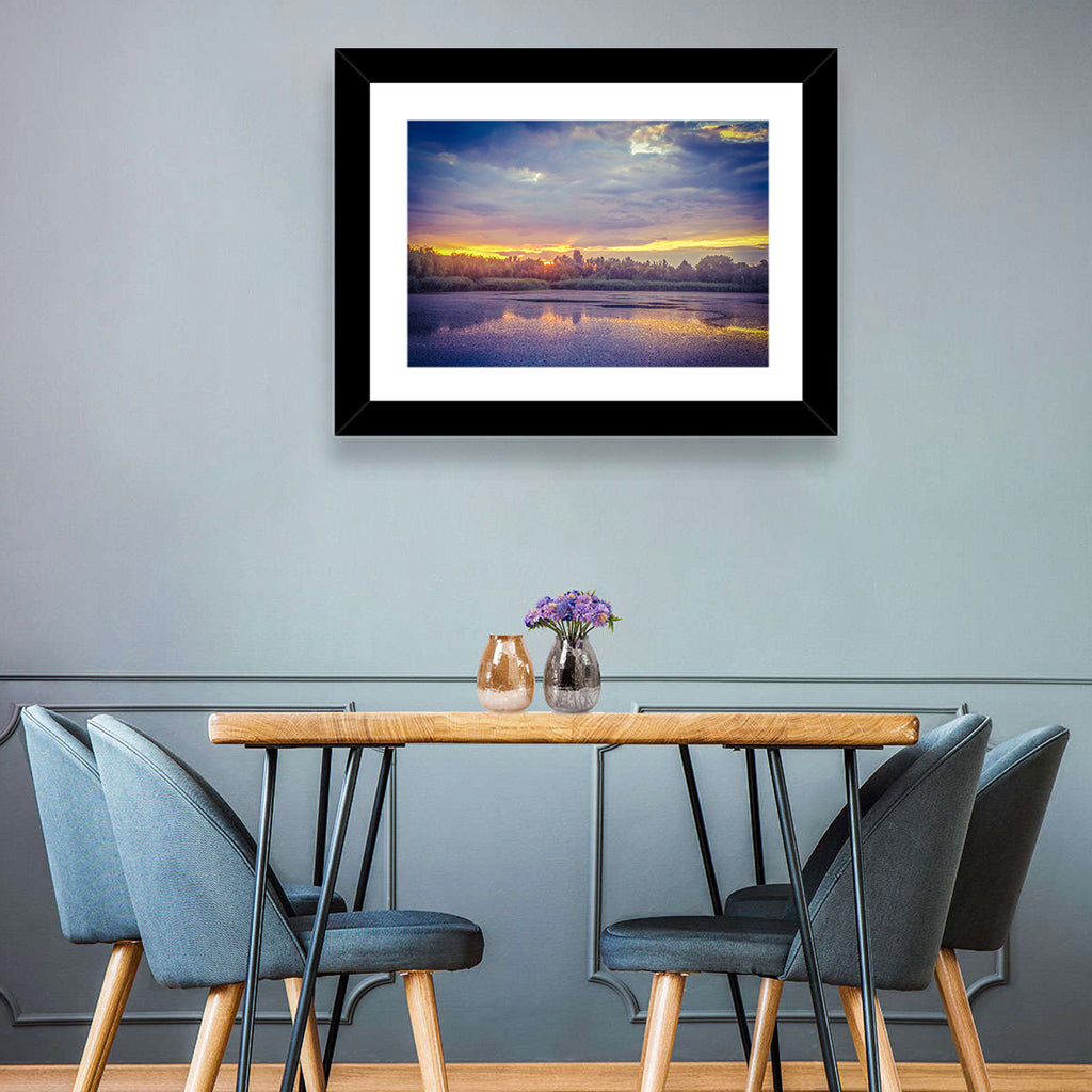 Danube Delta Golden Sunset Wall Art