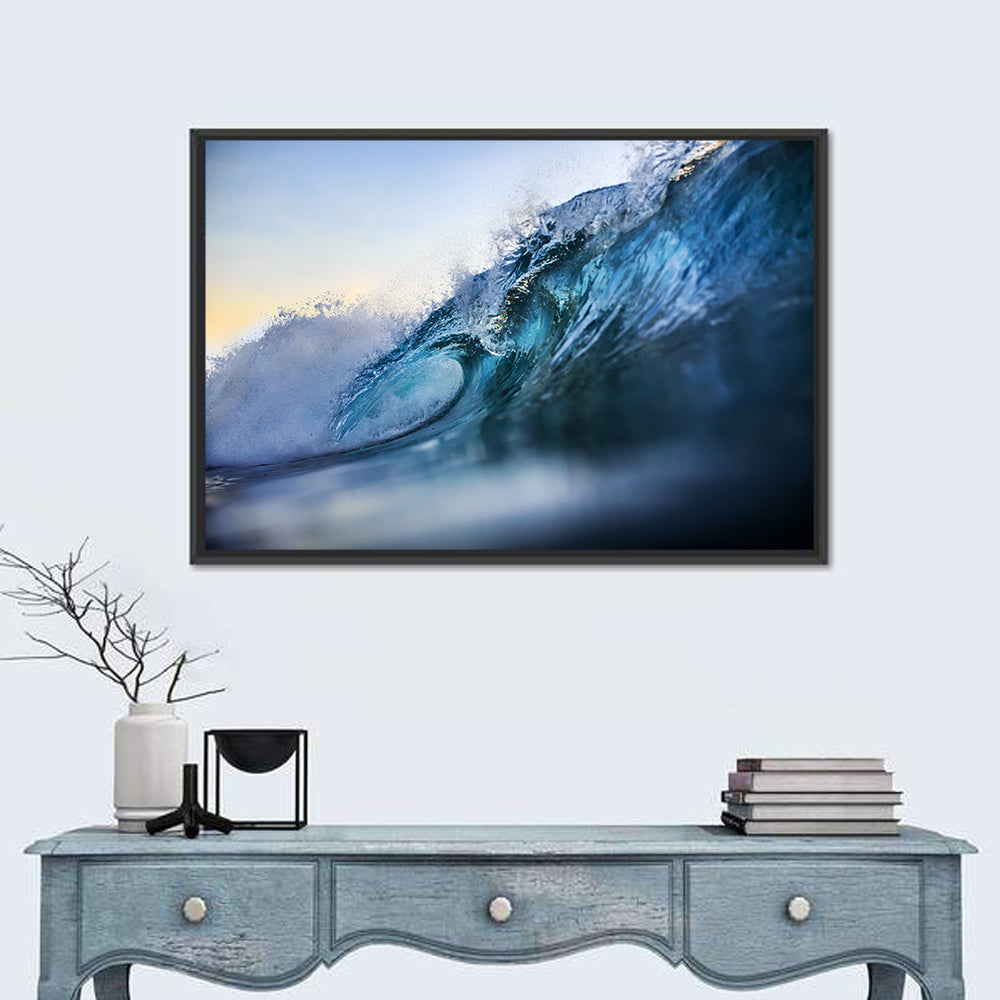 Golden Hour Barrel Wave Wall Art