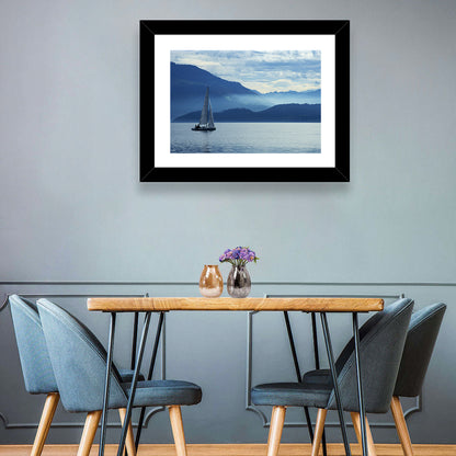 Lake Zug Sailing Wall Art