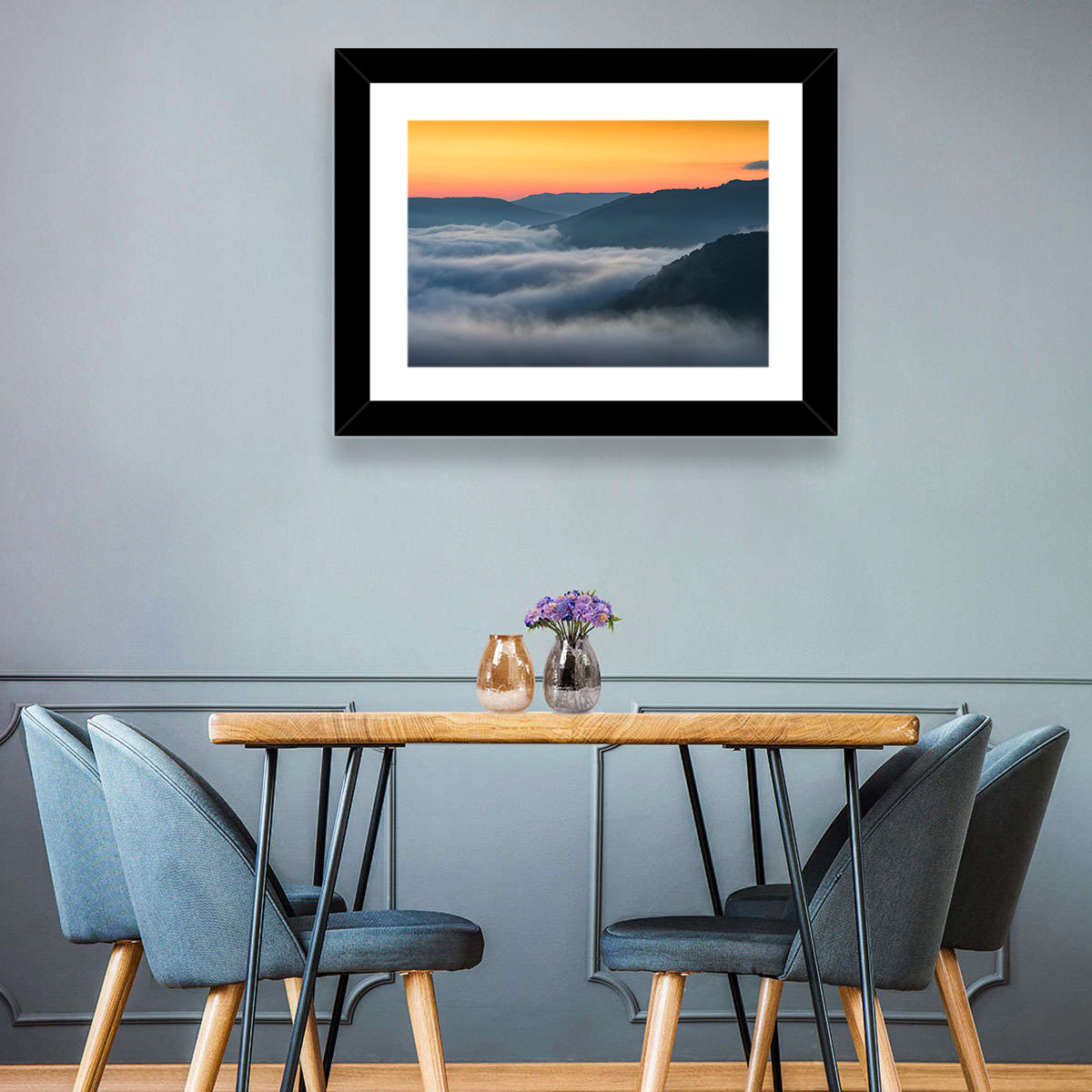 Foggy Mountains West Virginia Wall Art