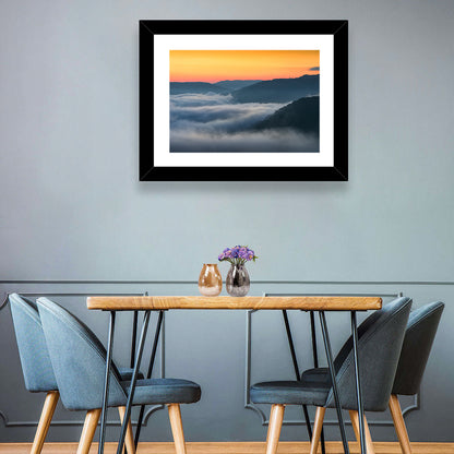 Foggy Mountains West Virginia Wall Art