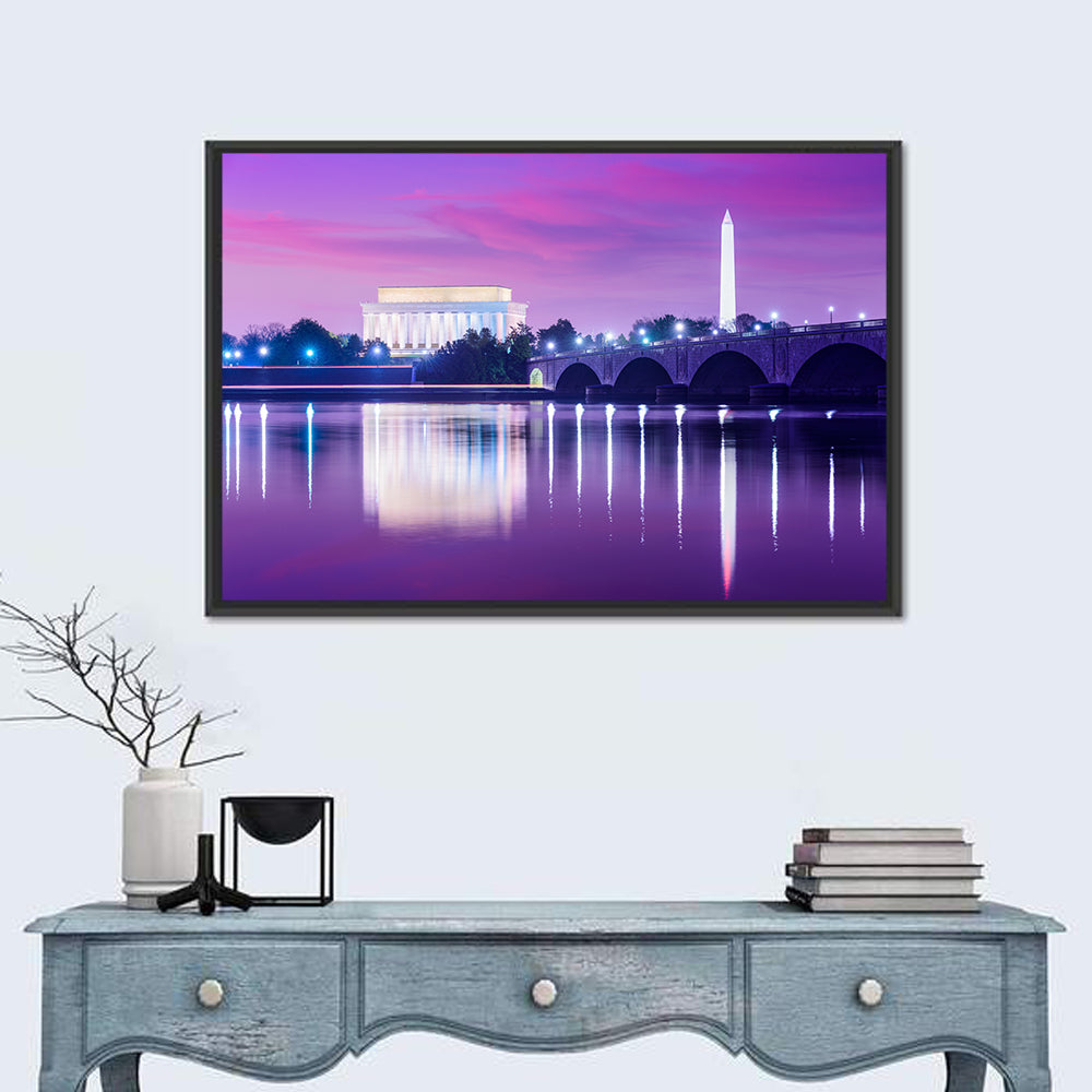 Purple Twilight Washington D.c. Skyline Wall Art