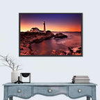 Portland Head Light at Dusk Wall Art