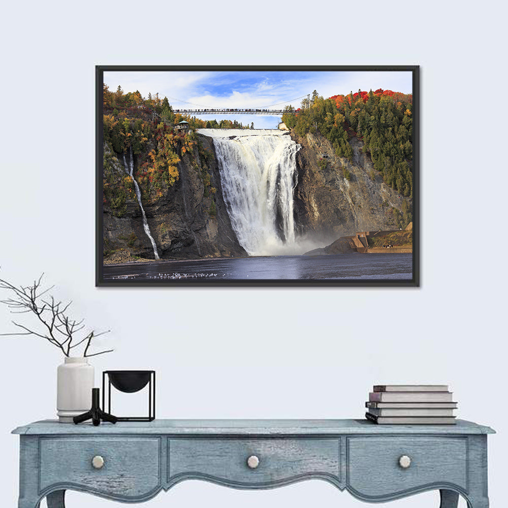 Montmorency Falls, Quebec Wall Art in a room, landscape
