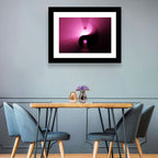 Magenta Yin Yang Symbol Wall Art