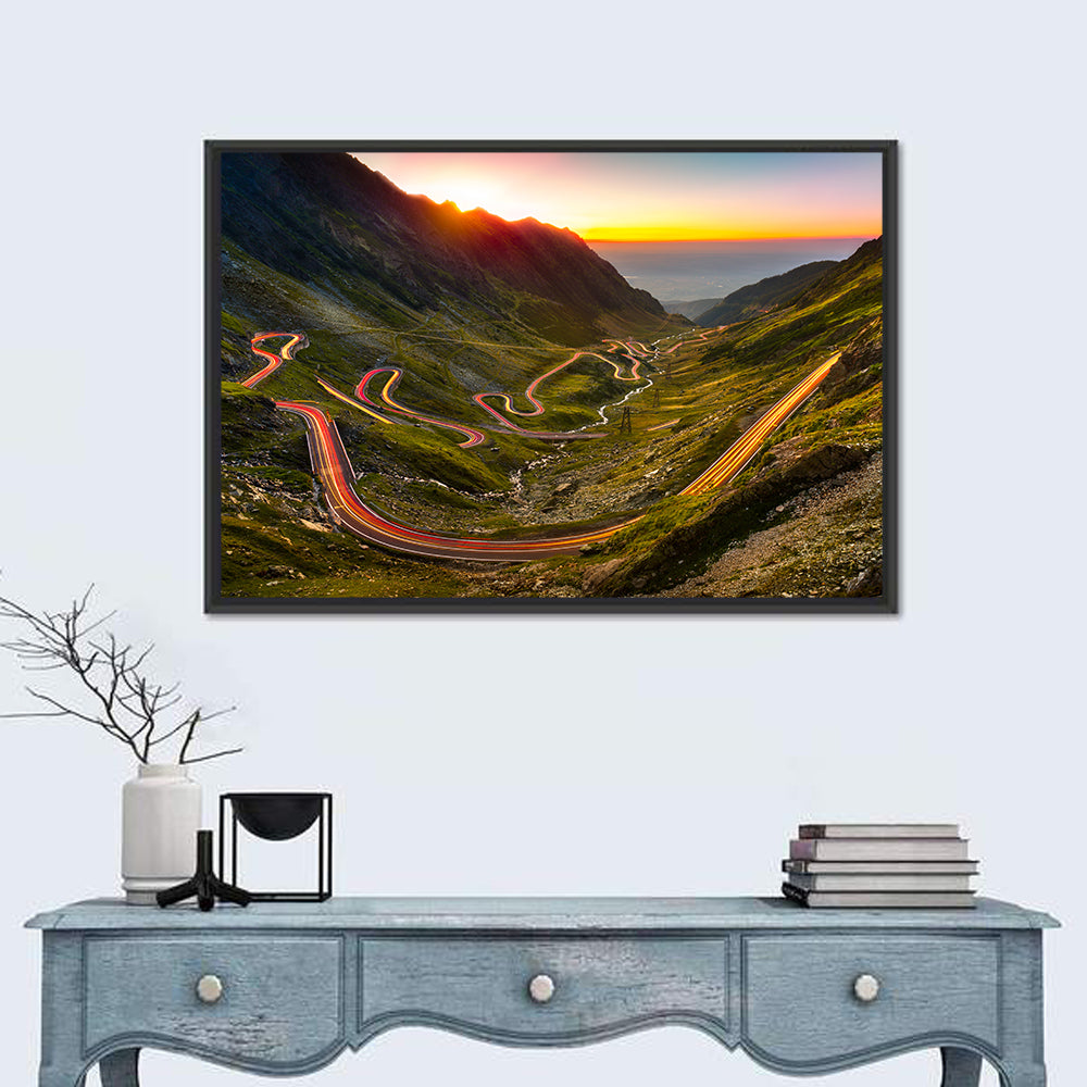 Transfagarasan Pass Wall Art in a room, landscape