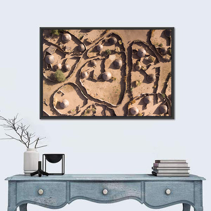 Village In Chad Wall Art
