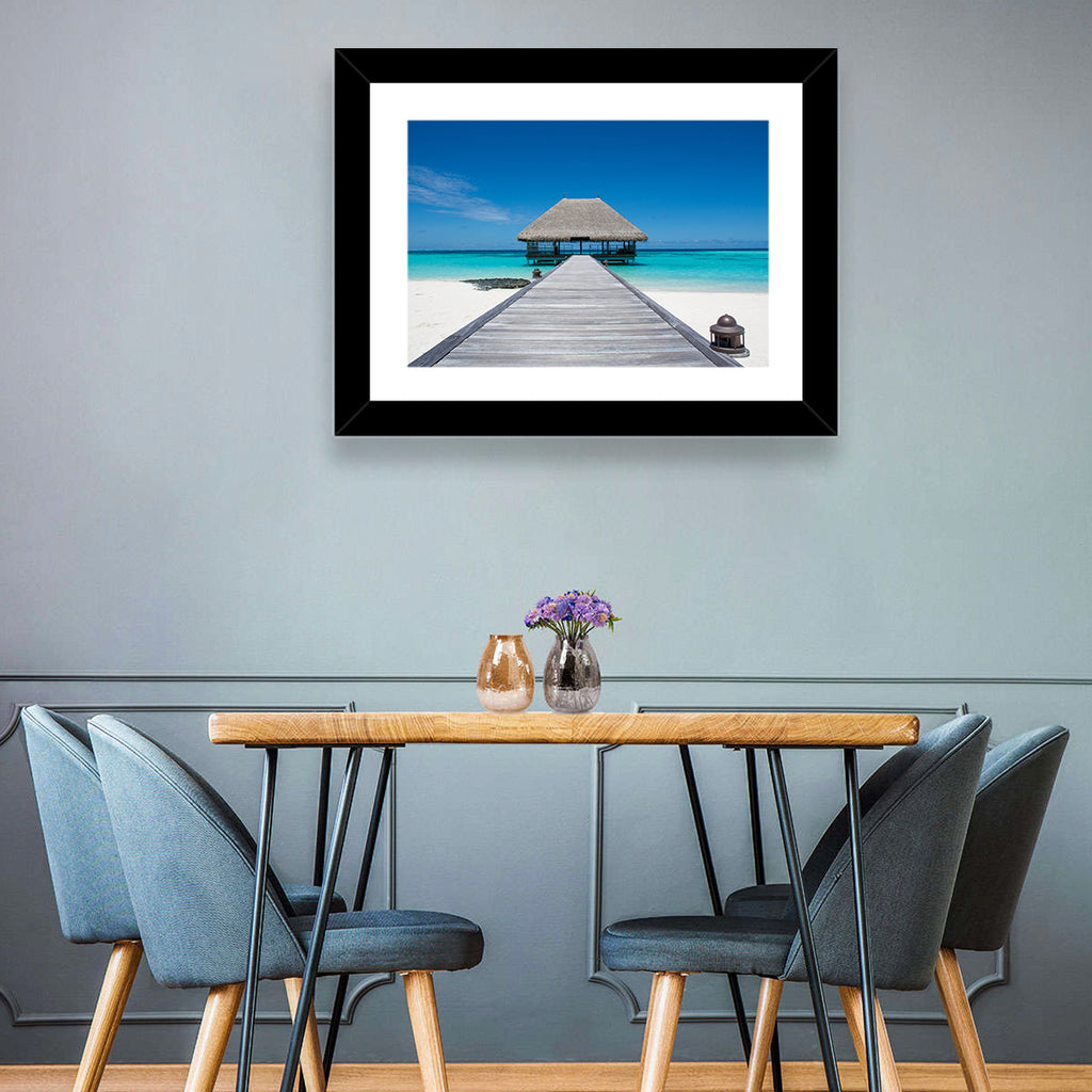 Maldives Turquoise Pier Wall Art