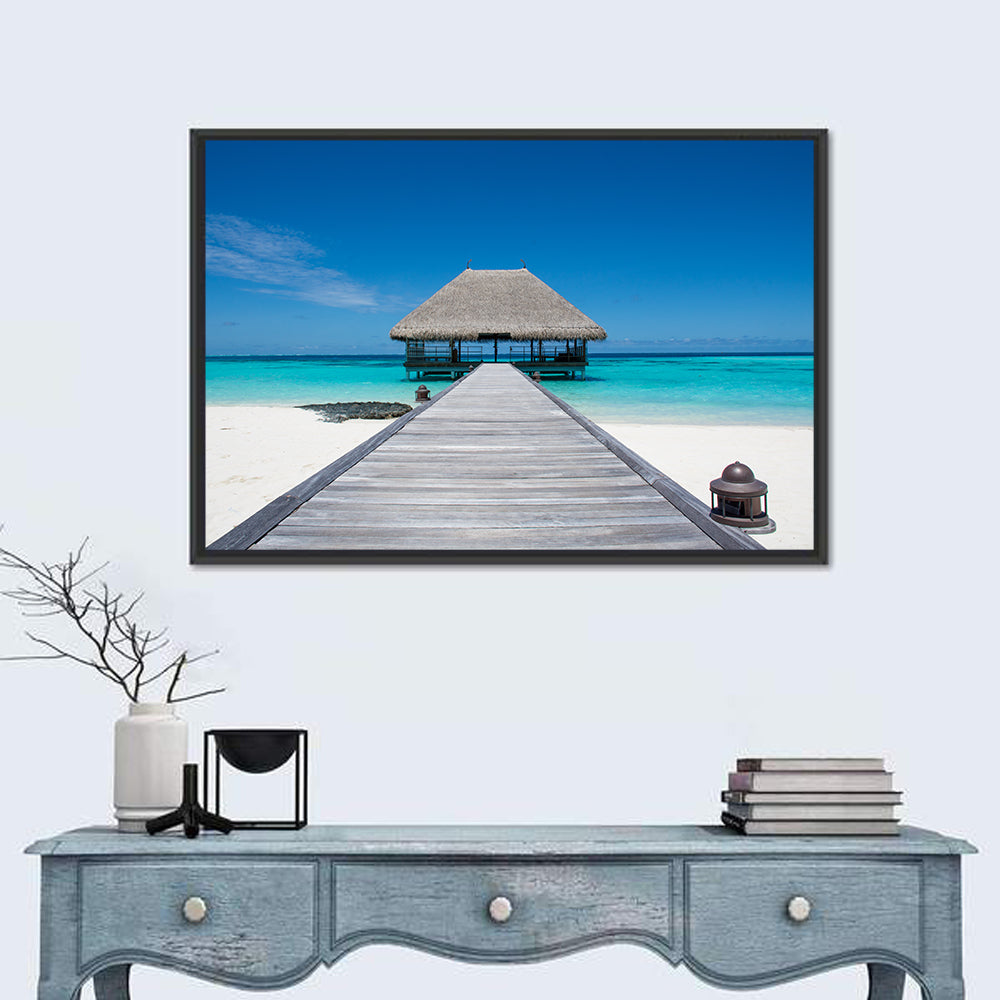 Maldives Turquoise Pier Wall Art