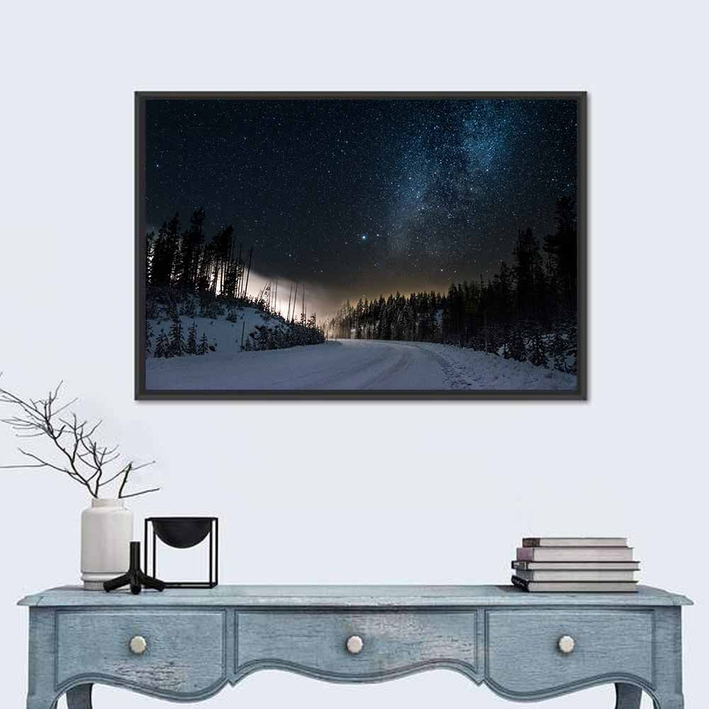 Magical Snowy Road Wall Art