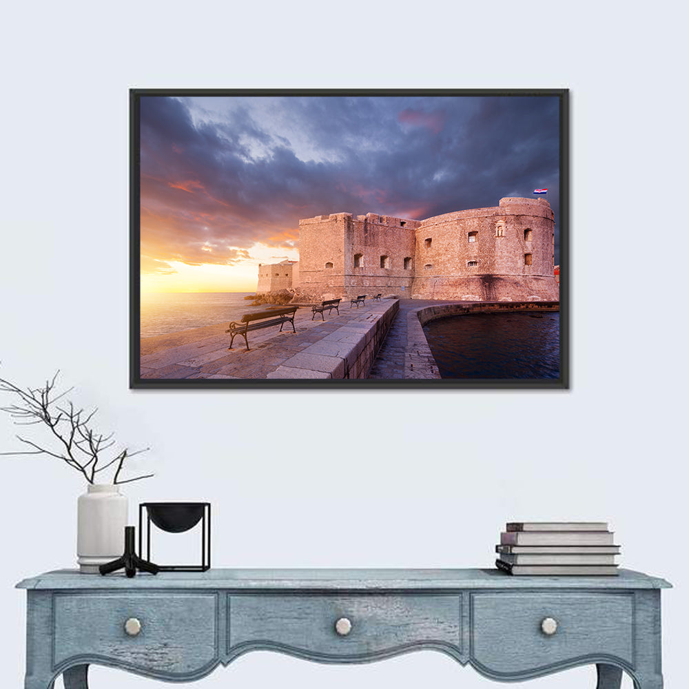 Fort Bokar at Sunset, Dubrovnik Wall Art