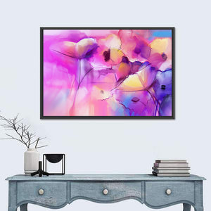 Tulip Flowers Abstract Wall Art