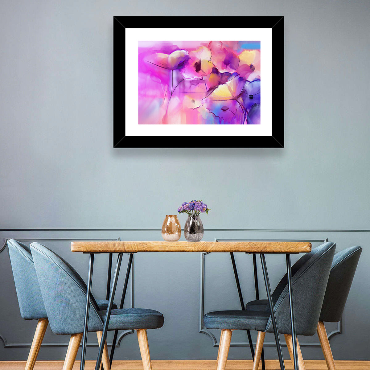Abstract Tulip Garden Wall Art