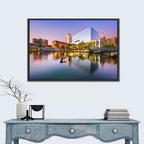 Providence River Skyline at Twilight Wall Art