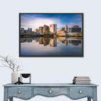 Newark Skyline Reflection Wall Art