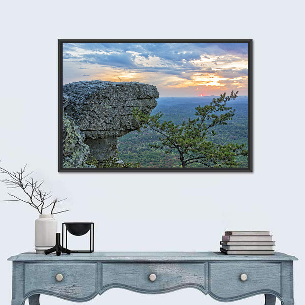 Bald Rock Sunset Over Cheaha State Park Wall Art