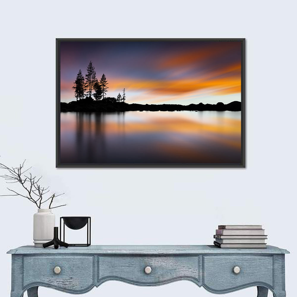 Lake Tahoe Golden Hour Reflection Wall Art