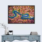 Aerial Winding Road Wall Art
