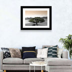 Bonsai Pine in Japanese Garden Wall Art