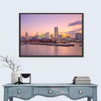 Yokohama Harbor Twilight Wall Art