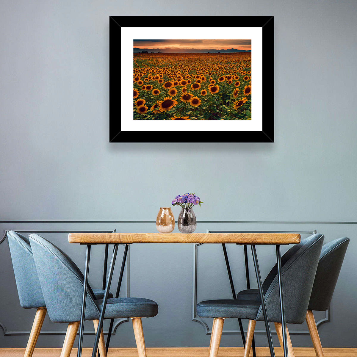 Sunflowers Field Colorado Wall Art