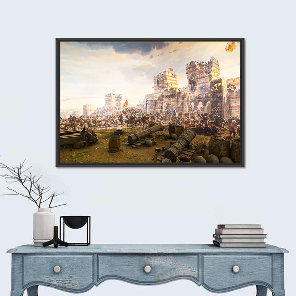 Fall of Constantinople 1453 Wall Art in a room, landscape