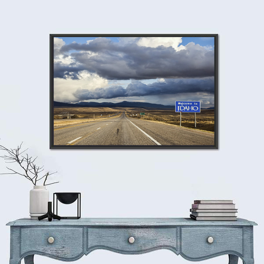 I-15 Idaho Highway Wall Art in a room, landscape